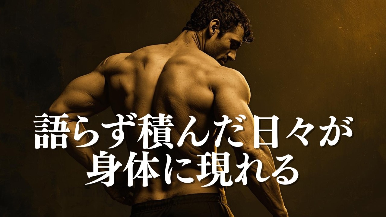 淡々と筋トレを続ける人だけが辿り着く場所【筋トレモチベーション】