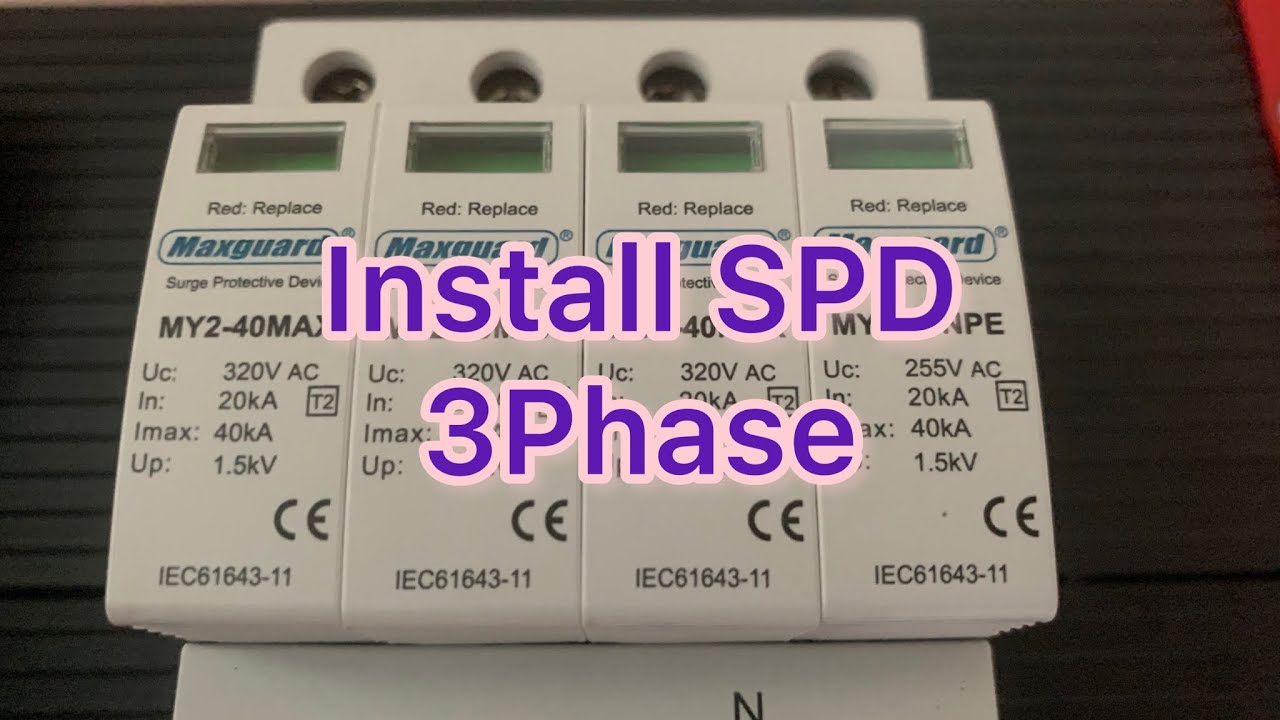 ZAHRAN ENGINEERING: Install SPD 3 Phase| Keselamatan Pada Peralatan Dari Over Voltage