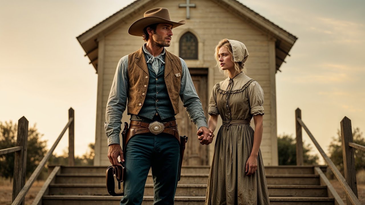 She Was Too Ashamed to Enter the Church, A Cowboy Took Her Hand and Walked Her In