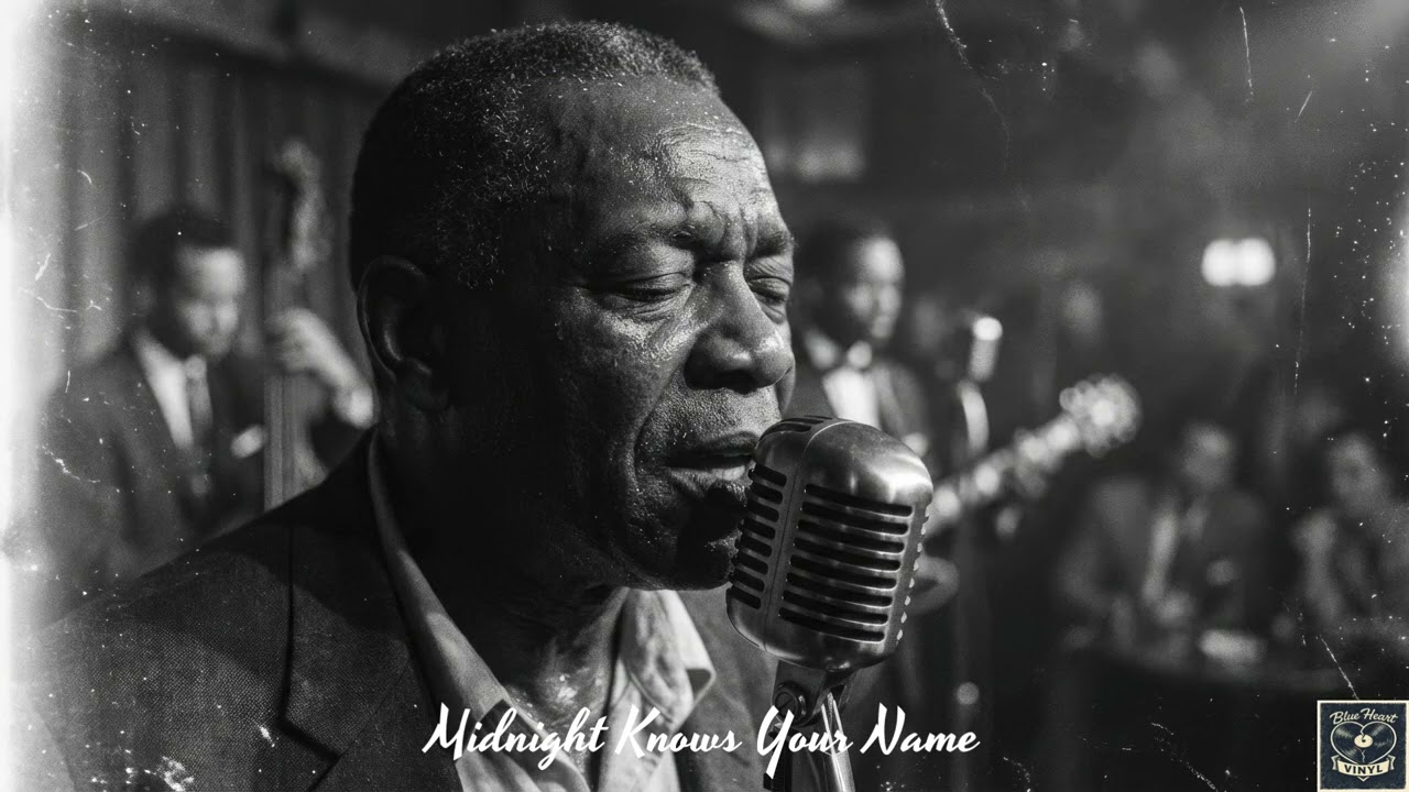 Midnight Knows Your Name - (1950s Style) Soul & Blues Ballad / Blue Heart Vinyl