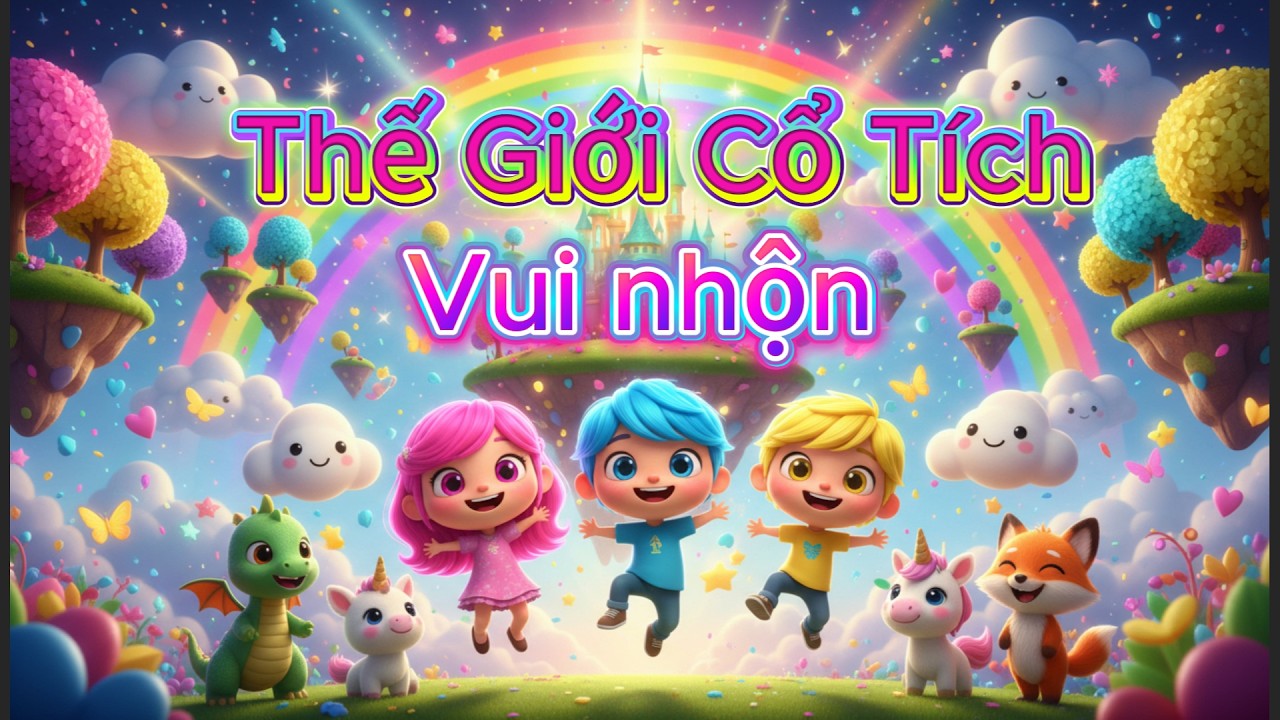 Thế Giới Cổ Tích Sắc Màu – Liên Khúc Thiếu Nhi Vui Nhộn | Hoạt Hình 3D | Một Bản Nhạc