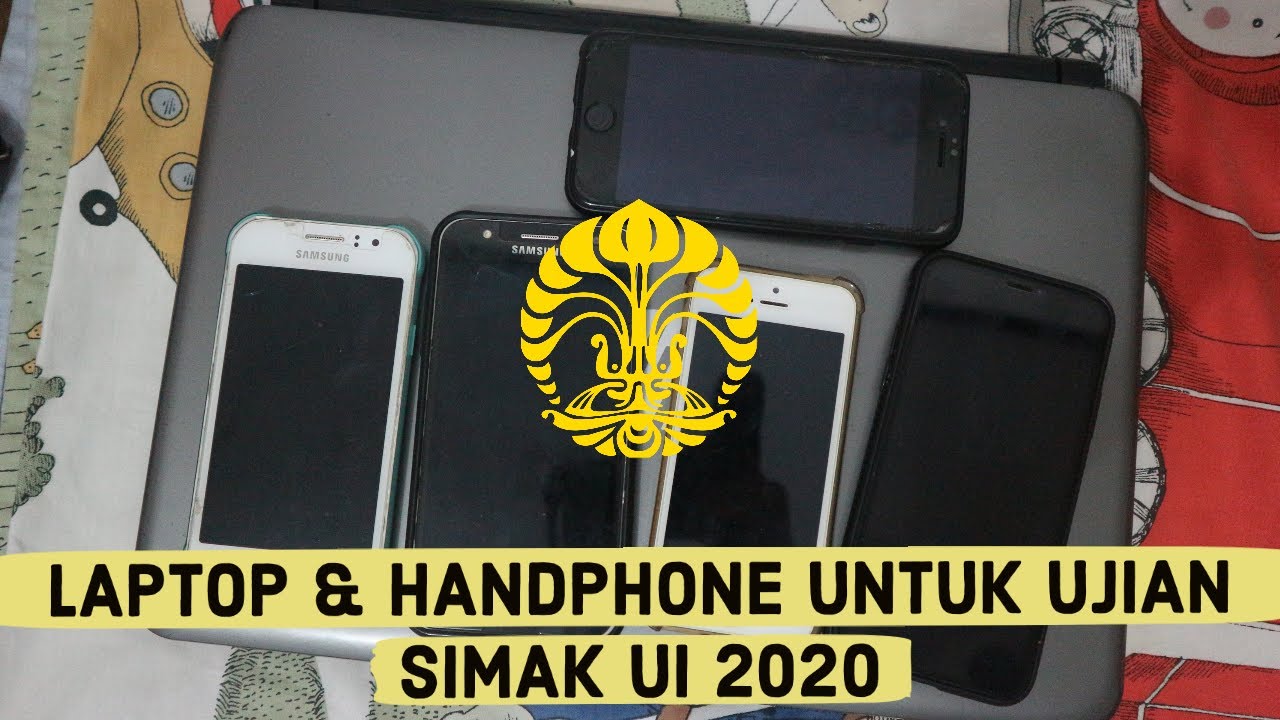 LAPTOP DAN HANDPHONE UNTUK UJIAN SIMAK UI - UBAH HANDPHONE MENJADI WEBCAM LAPTOP