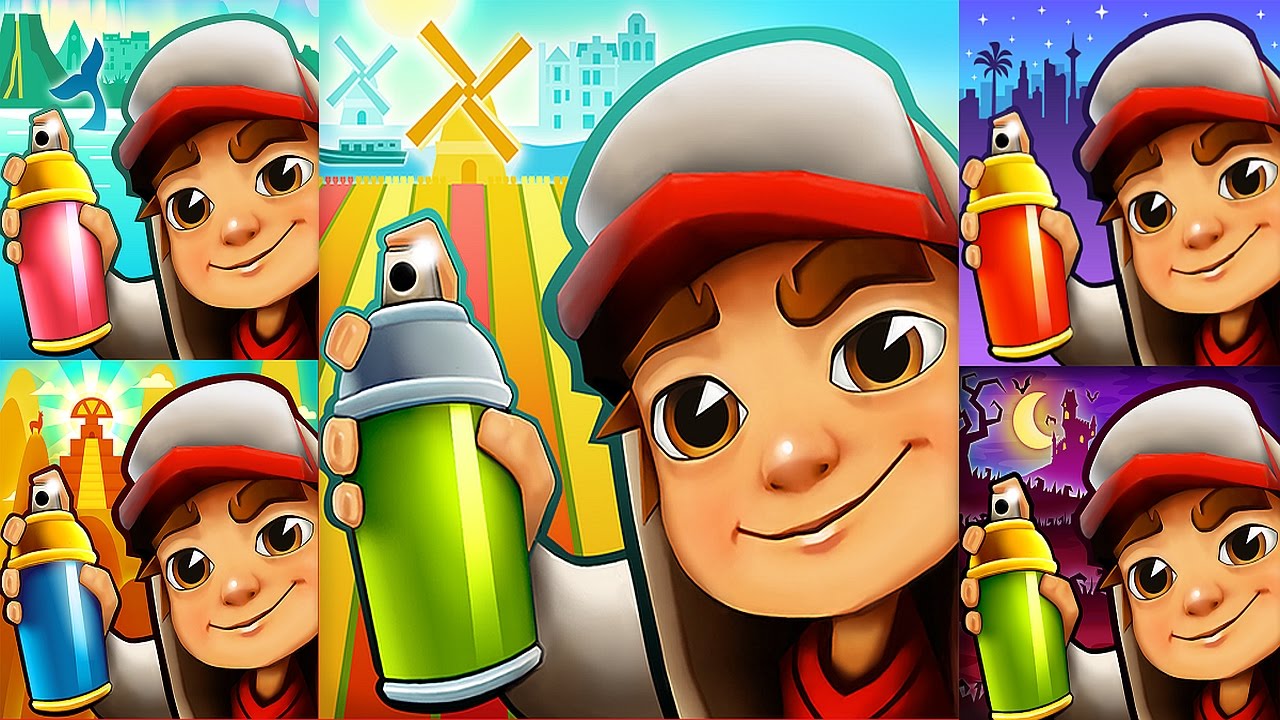Subway Surfers: Amsterdam VS Peru,Ice,Las and Tran (Jake and his Friends) HD