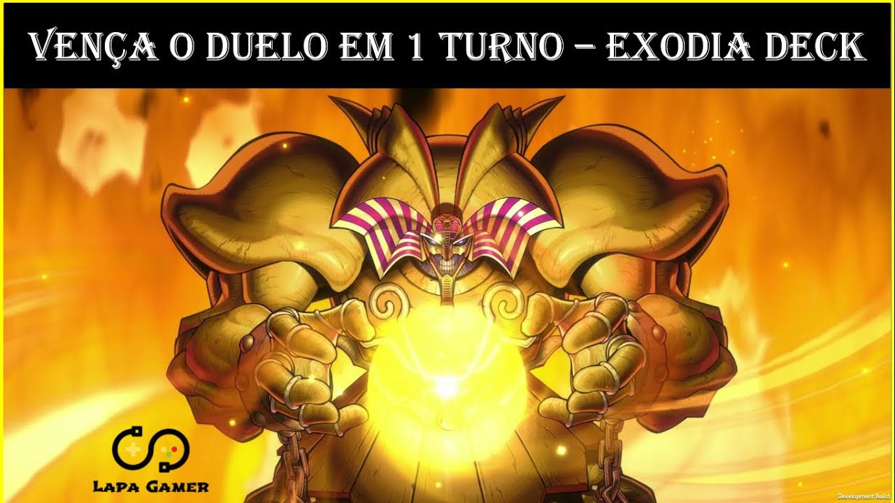 EXODIA 2022 DECK YUGIOH MASTER DUEL 1 TURN WIN - COMO MONTAR O DECK DO EXODIA E VENCER EM 1 TURNO!