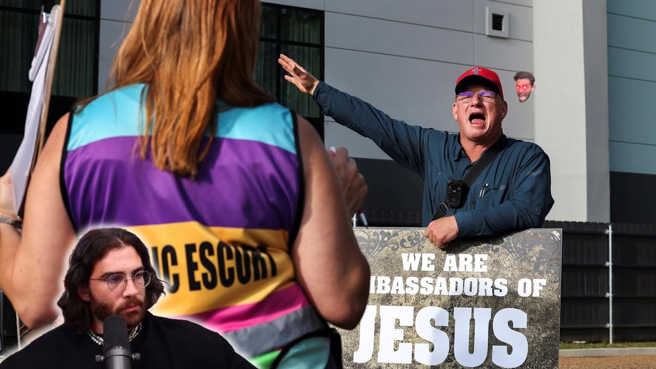 HasanAbi reacting to the weird Abortion Clinic protesters