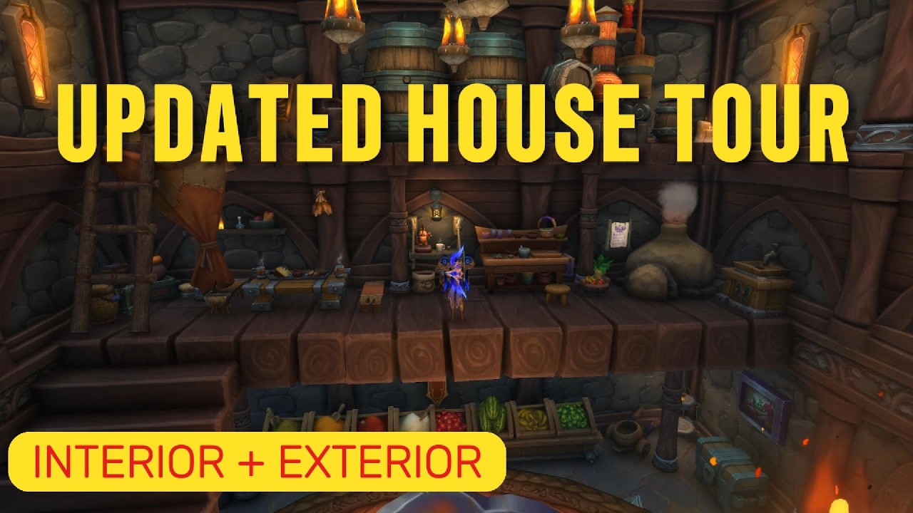WoW Housing Fantasy Inspired Updated House Tour | Cozy Home
