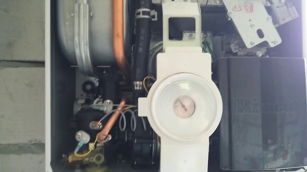 Запуск котла  Rinnai 307 RMF.