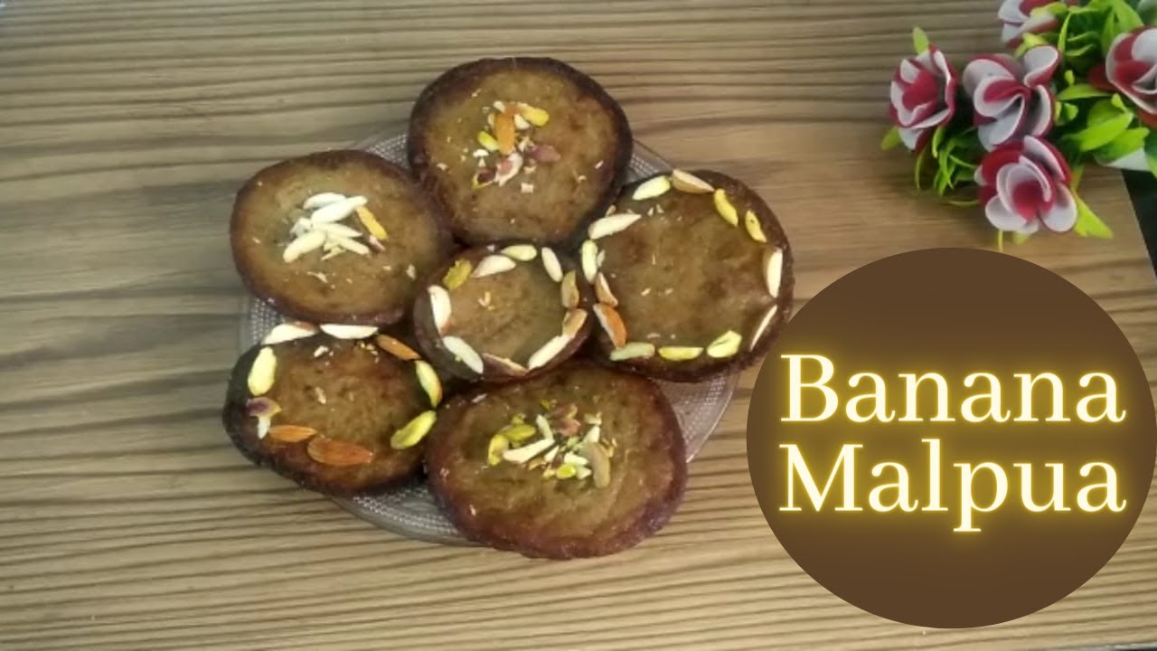 Banana Malpua Recipe: Healthy dessert| No Sugar| No Maida