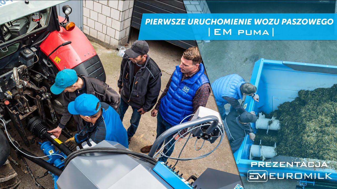 Pierwsze uruchomienie wozu paszowego EUROMILK PUMA | Prezentacja maszyny i pracy |