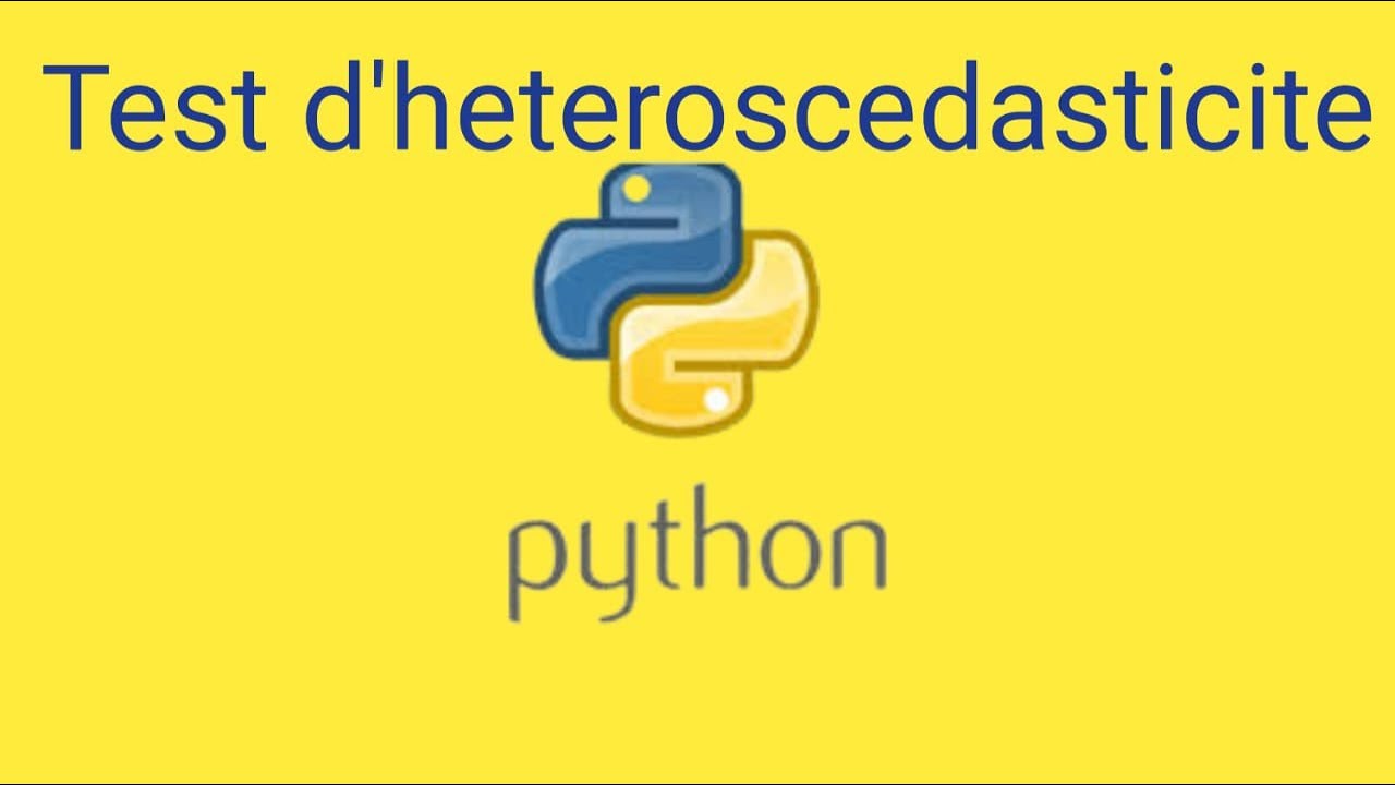 Test statistique avec Python -Test d'heteroscedasticite