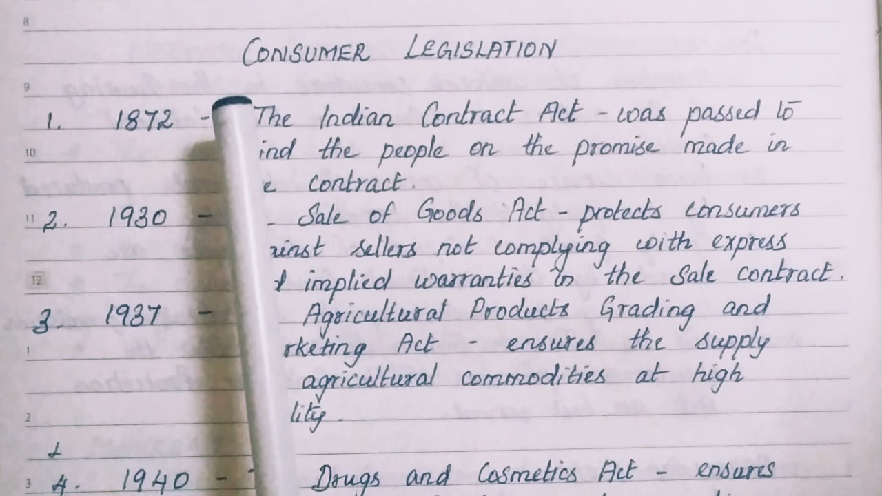 Consumer Legislations (Tamil)