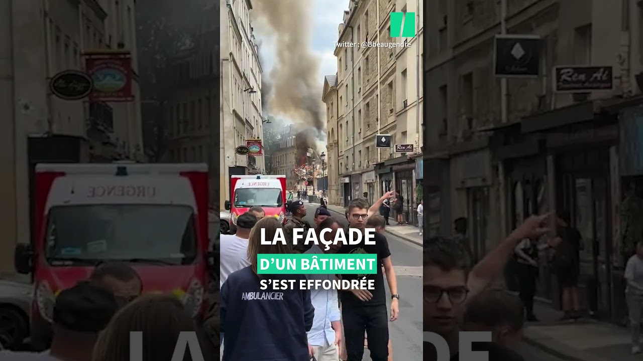 À Paris, une forte explosion provoque un incendie