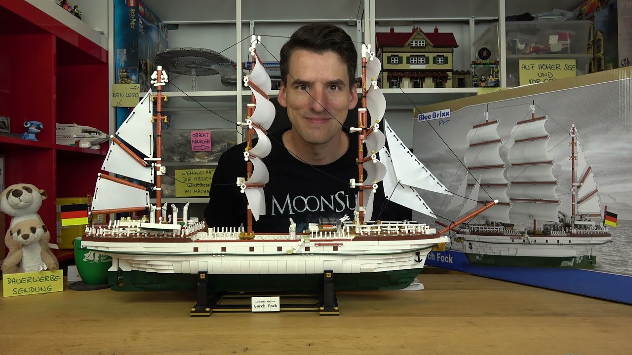 Das schönste Schiff! 4000-Teile Gorch Fock von BlueBrixx®! 104471 Das Segelschulschiff als BB Pro