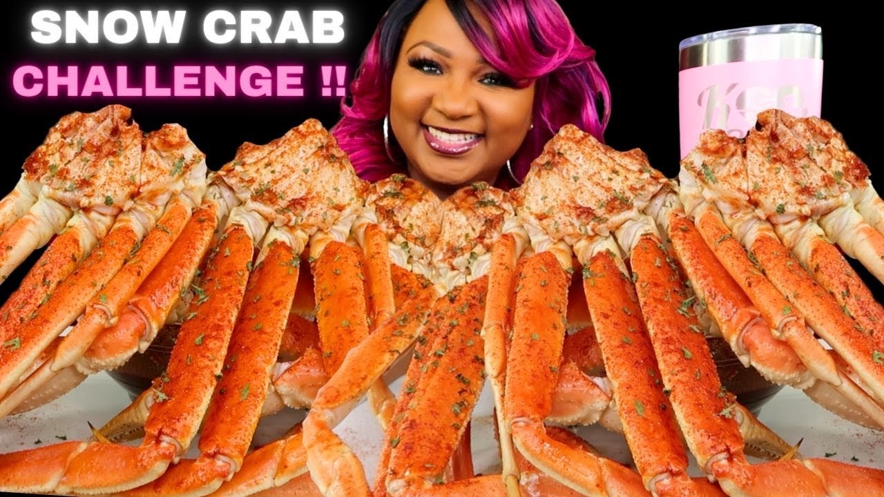 SPICY SNOW CRAB LEGS + SEAFOOD BOIL MUKBANG CHALLENGE