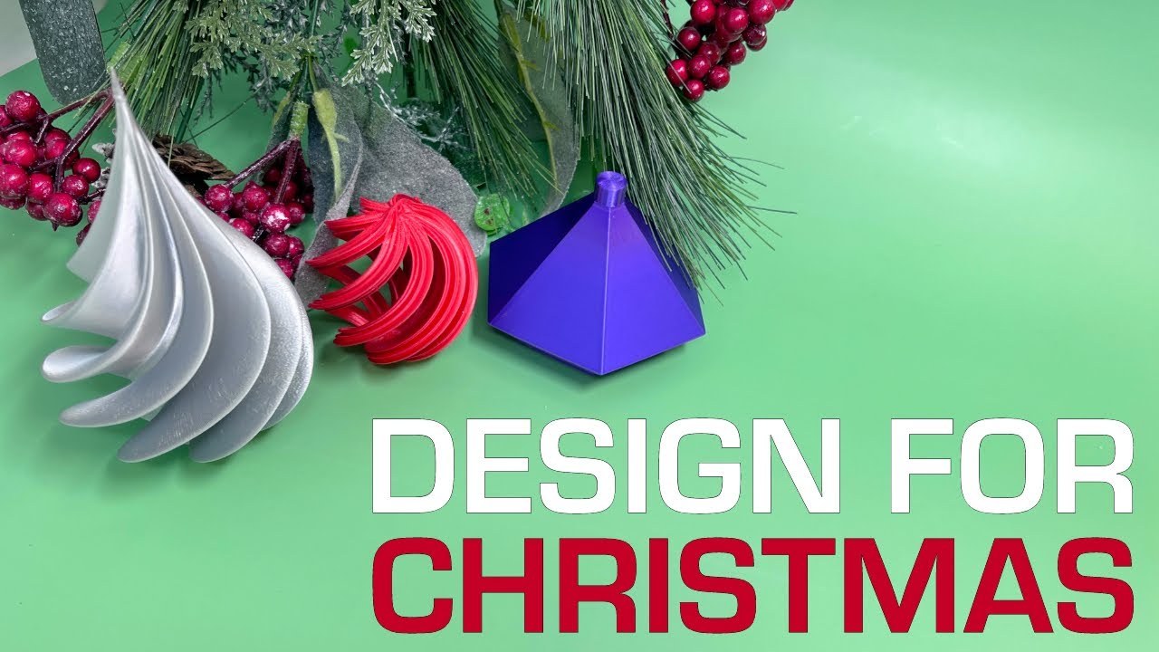 3D Printed Christmas Ornaments: Design for Mass Production 3D Printing