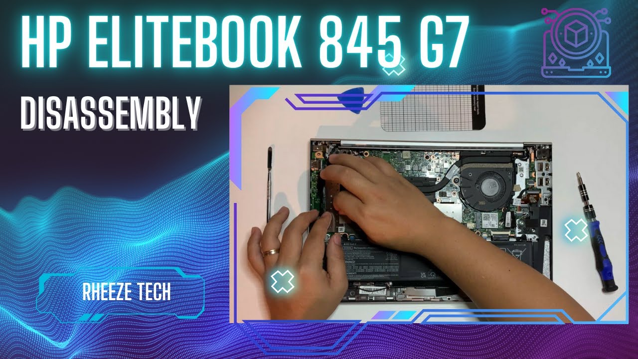 HP Elitebook 845 G7 parts installation and disassembly