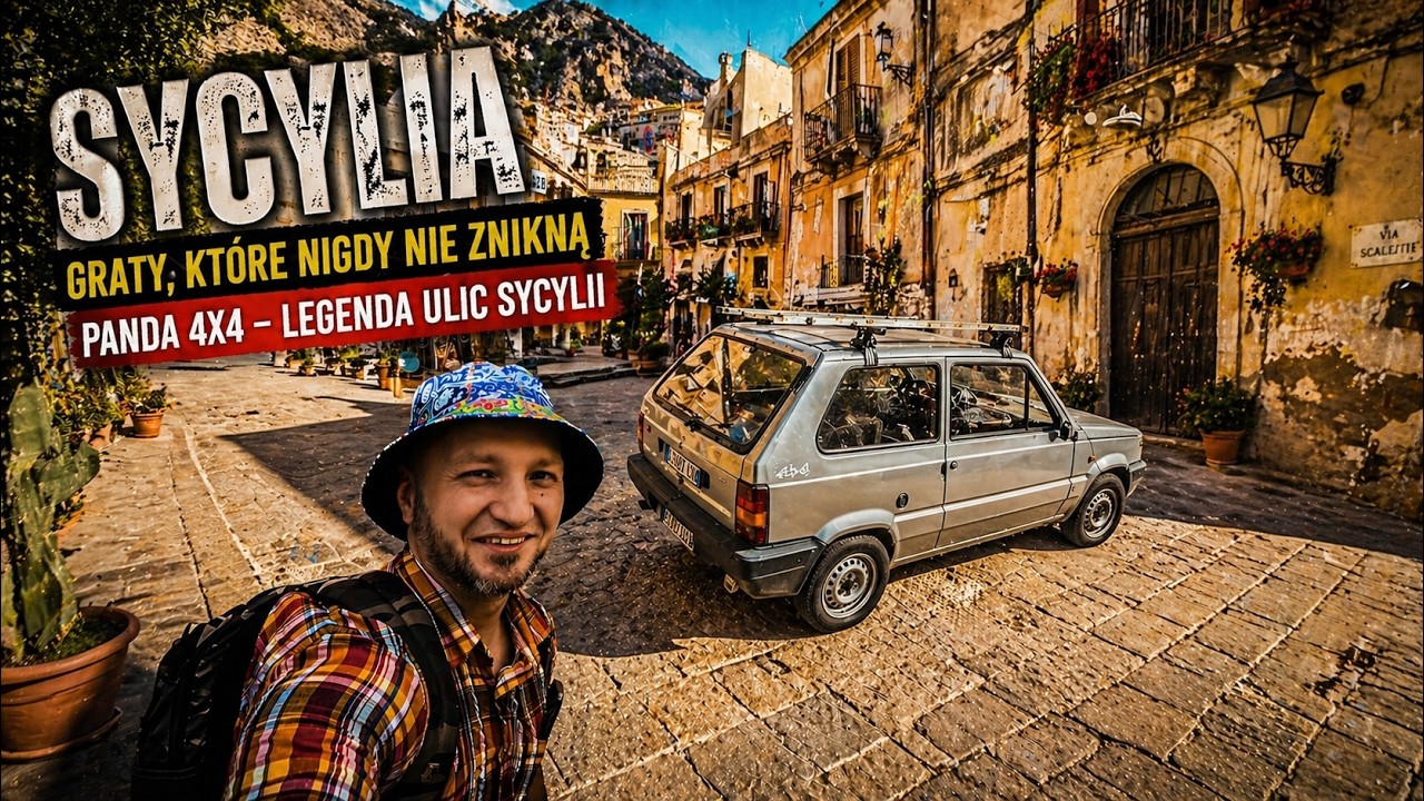 Kultowe auta na Sycylii nadal w użytku! Panda 4x4 - to auto wjedzie wszędzie, nawet po schodach :D