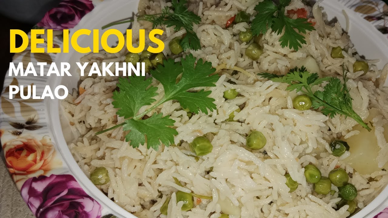 Aloo Matar Yakhni Pulao | Aromatic Veg Pulao Recipe | Perfect Matar Yakhni Pulao  | Simple Veg Pulao