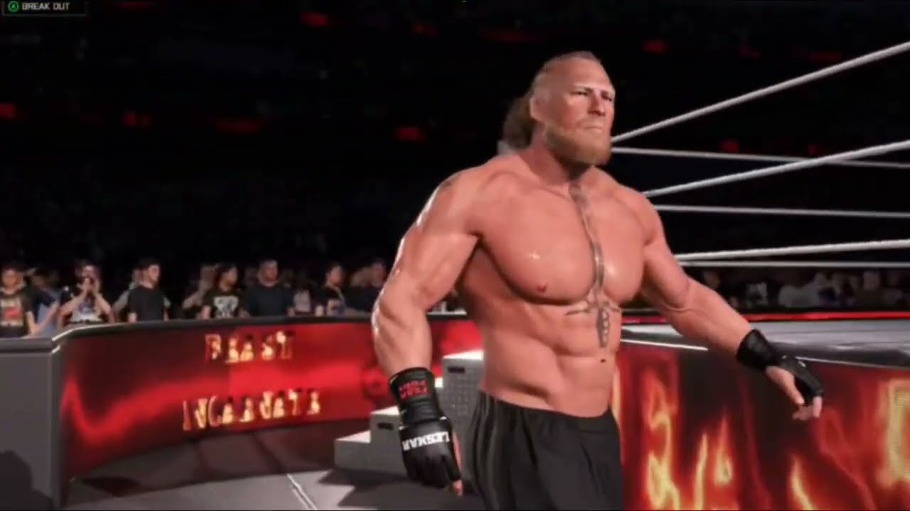WWE 2K26 Brock Lesner leaked Entrance