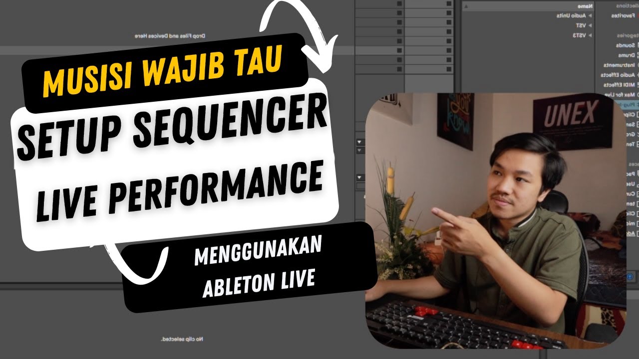 SETUP SEQUENCER / BACKING TRACK / LOOP MUSIC LIVE PERFORMANCE ! ABLETON #MUSISIWAJIBTAU #sequencer