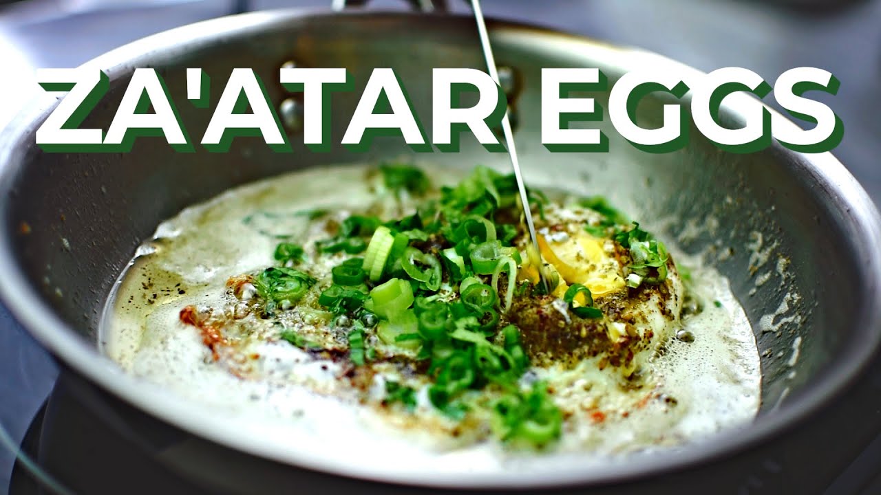 Очень вкусные яйца Заатар (в ближневосточном стиле)