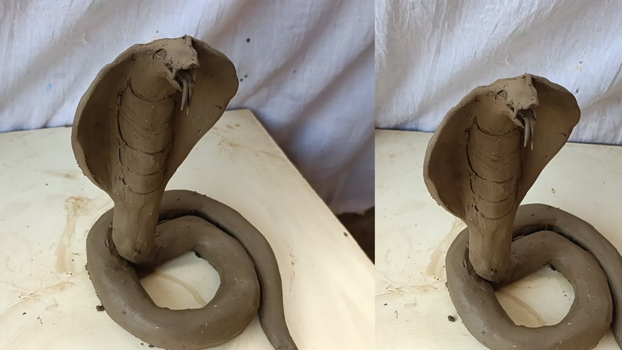DIY How to make snake 🐍 with clay easy||clay snake 🐍 making||diy clay crafts#art#diy #craft#viral