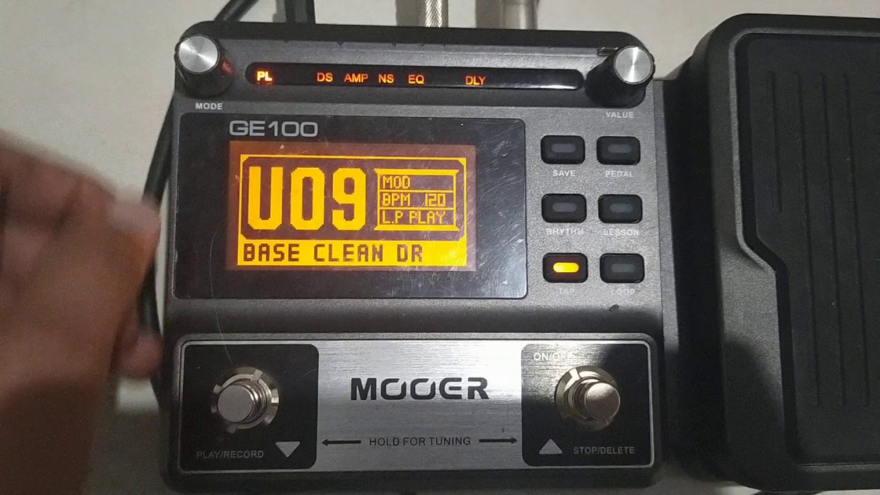 Base Clean Com Drive - MOOER GE100 - Para Igrejas