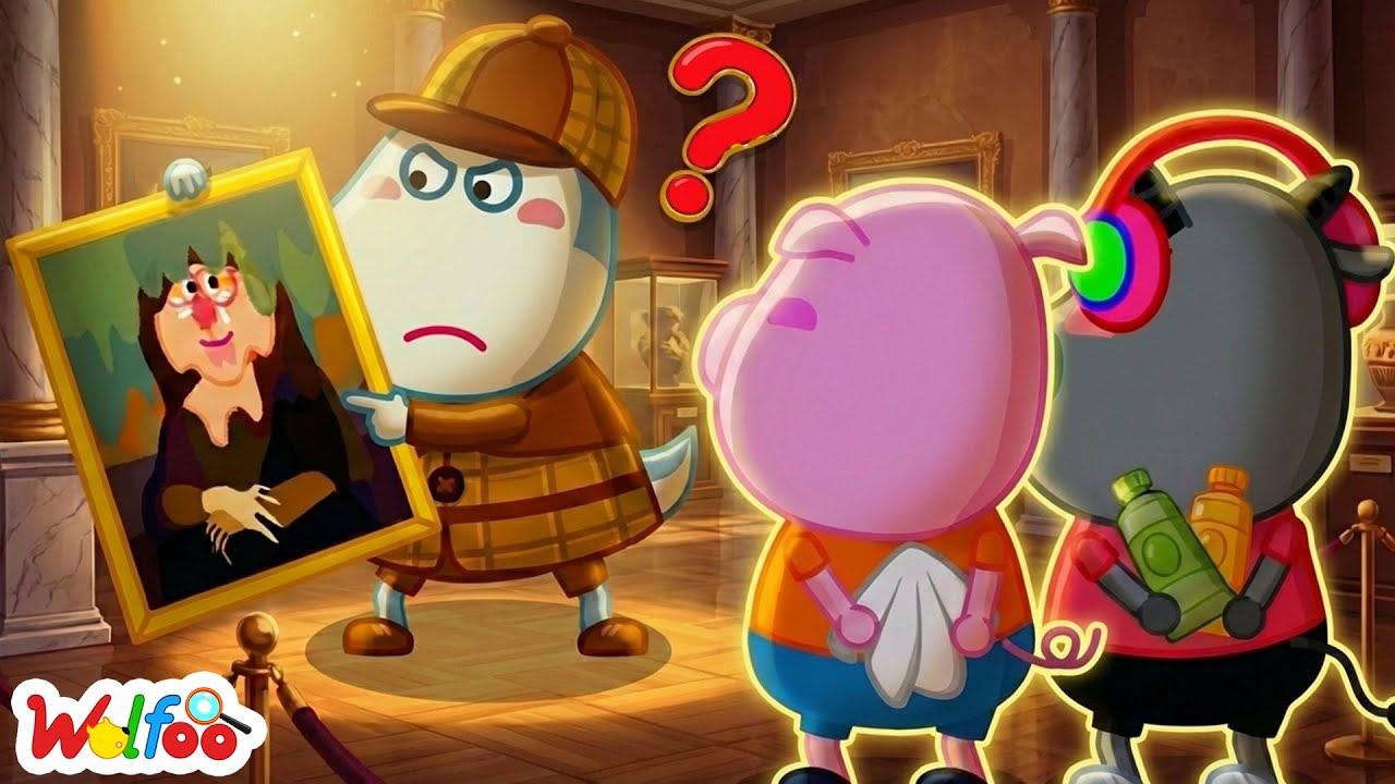 Who Ruined the Painting? 🕵️‍♂️ Wolfoo Detective Story for Kids | Wolfoo Cartoon for Kids