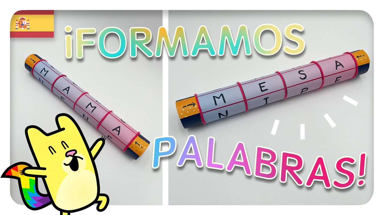 📚 NUEVO ROLLO para formar y LEER PALABRAS con MATERIAL RECICLADO ✨
