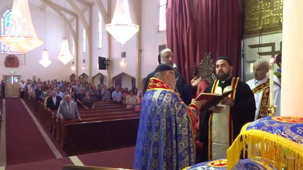 صلاة السهرانة في كاتدرائية مار افرام السرياني لوس انجلوس