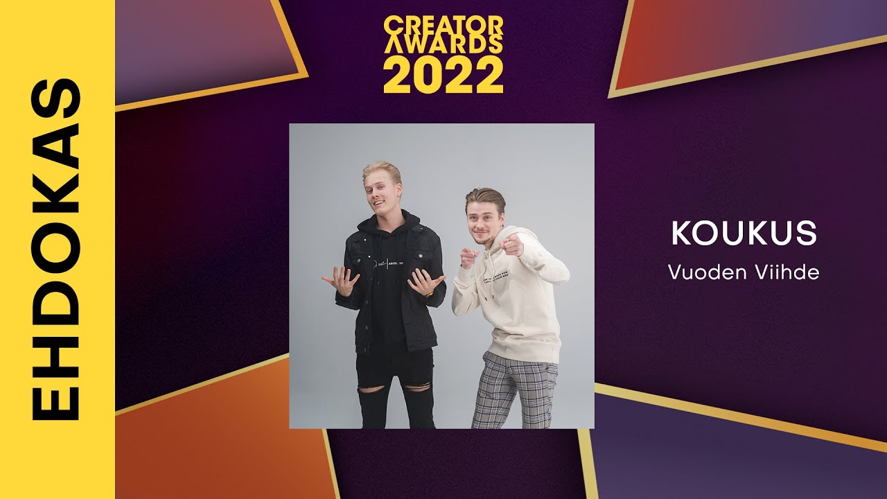 Ehdokas: Koukus | Creator Awards Vaikuttajagaala