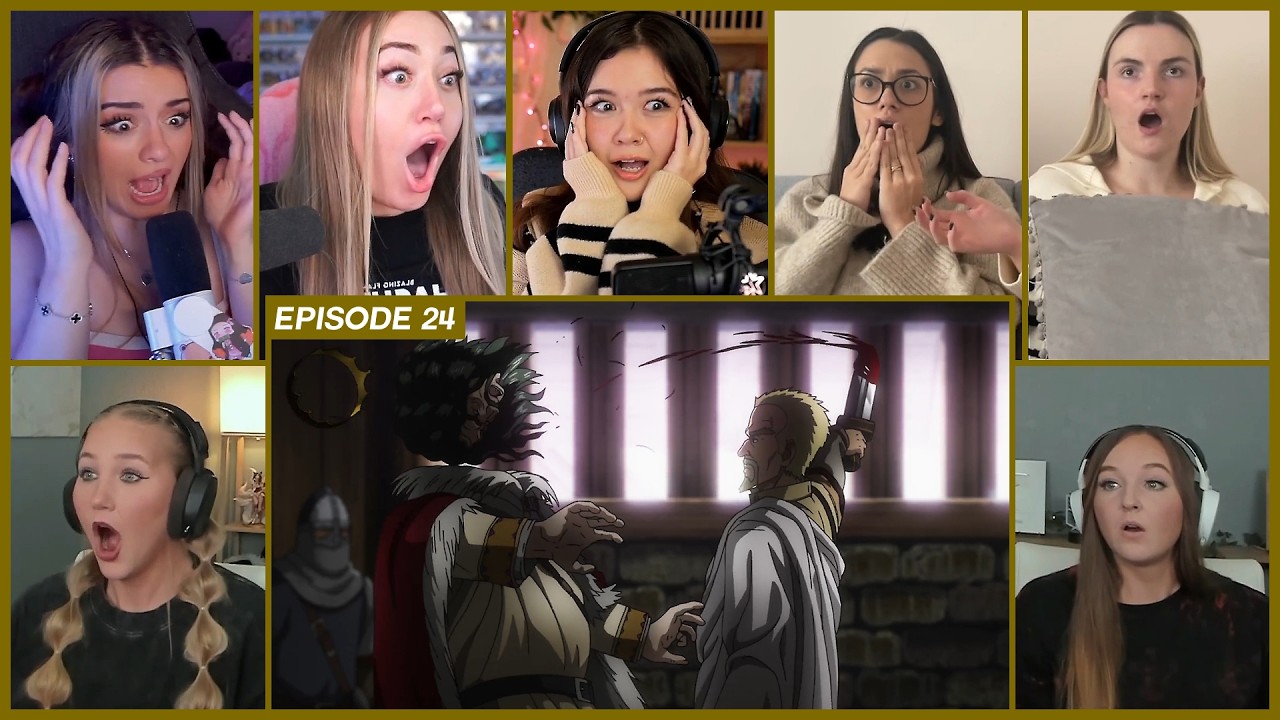 [GIRLS REACT] Askeladd kills King Sweyn | Askeladd's Death | Vinland Saga Ep 24 Girl Reaction Mashup