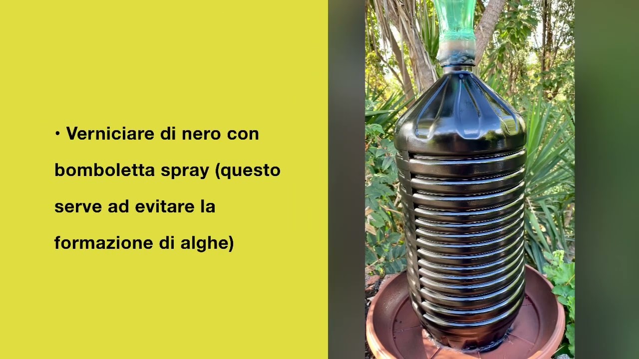 costruire dispenser acqua per galline, cani, gatti. Costo nullo. Solo metriali riciclati