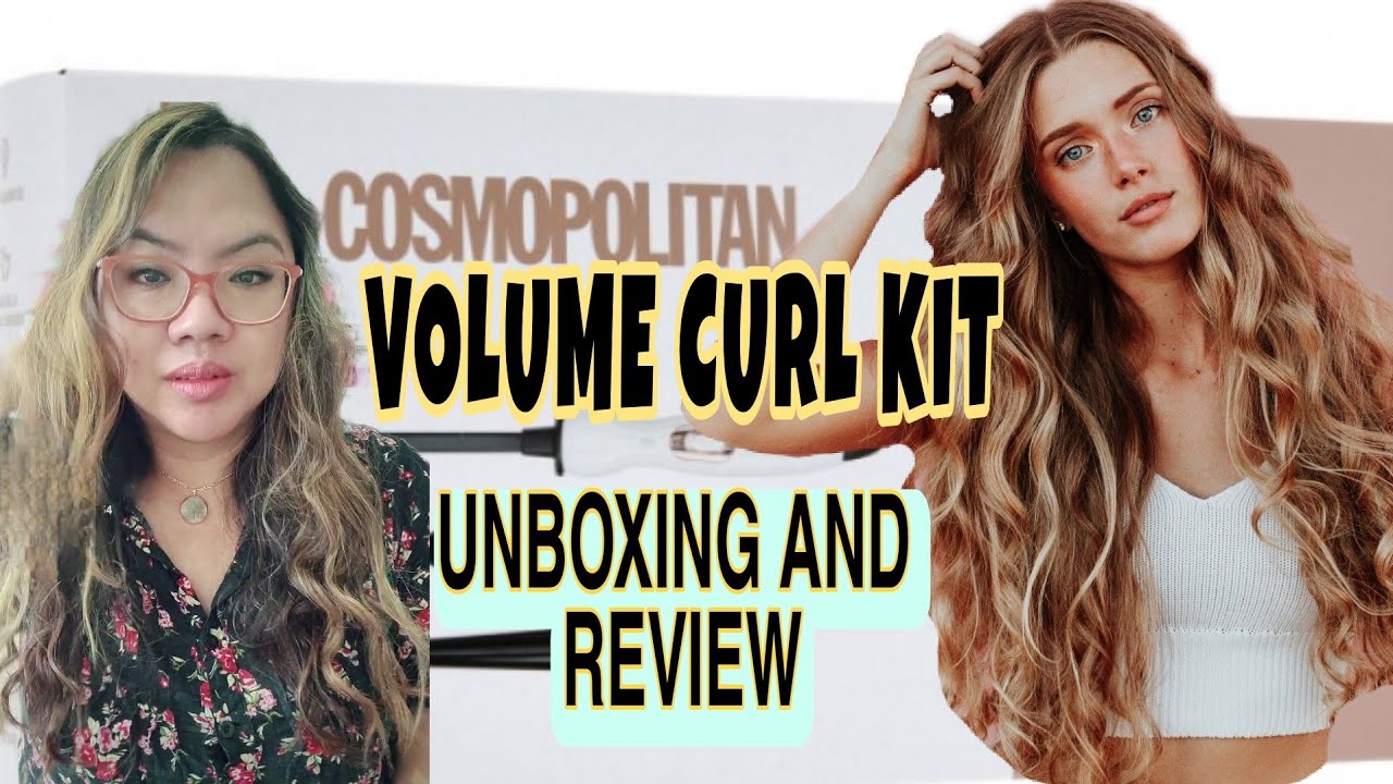 COSMOPOLITAN VOLUME CURL KIT UNBOXING AND REVIEW | COSMOPOLITAN HAIR CURLER CURLING WAND