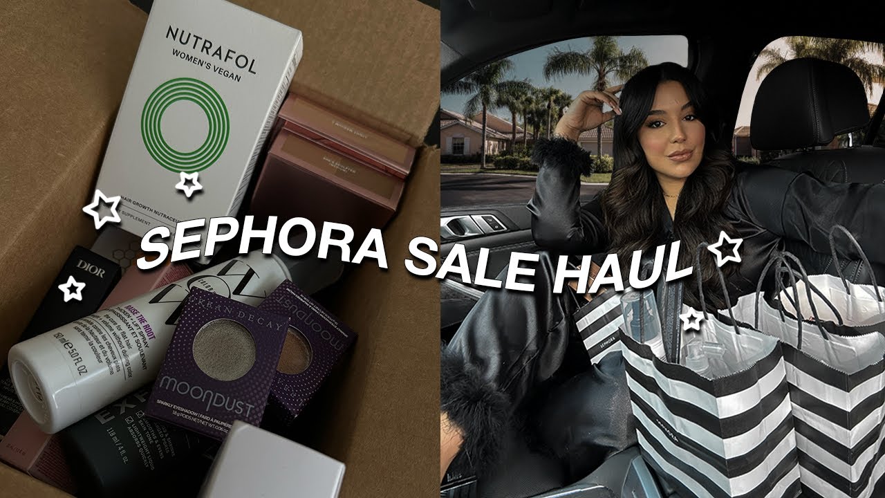 huge SEPHORA SALE TRY ON haul... *everything i got during the sale*