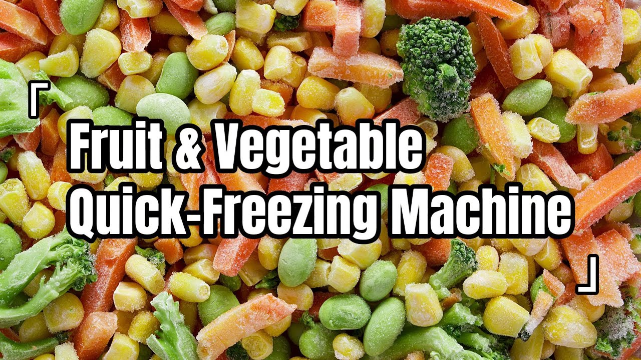 Fluidized IQF Freezing Machine Real Shot | Mango, French Fries, Corn Kernels, Broccoli