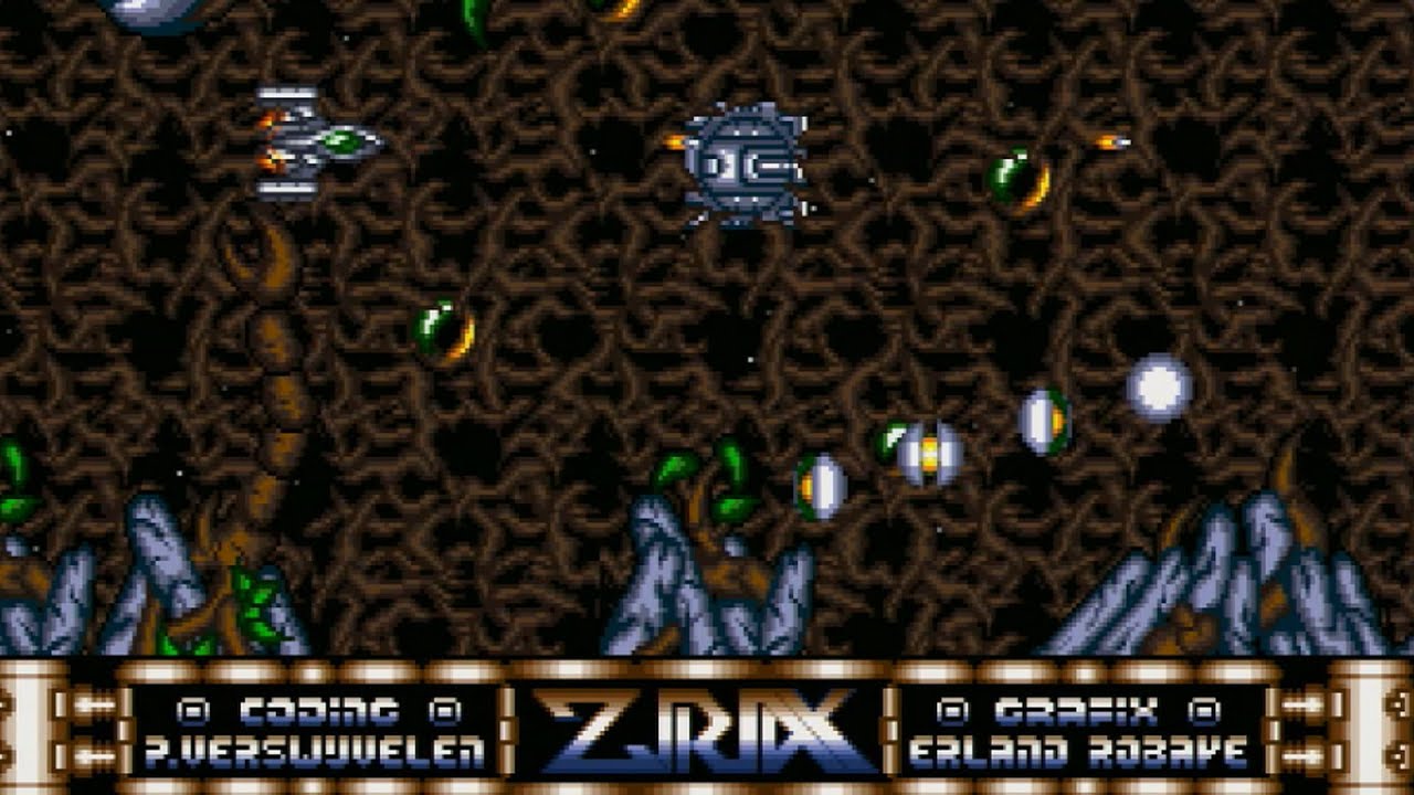 Ziriax - [Amiga 500] Gameplay showing level 1 and part of level 2 (1990)