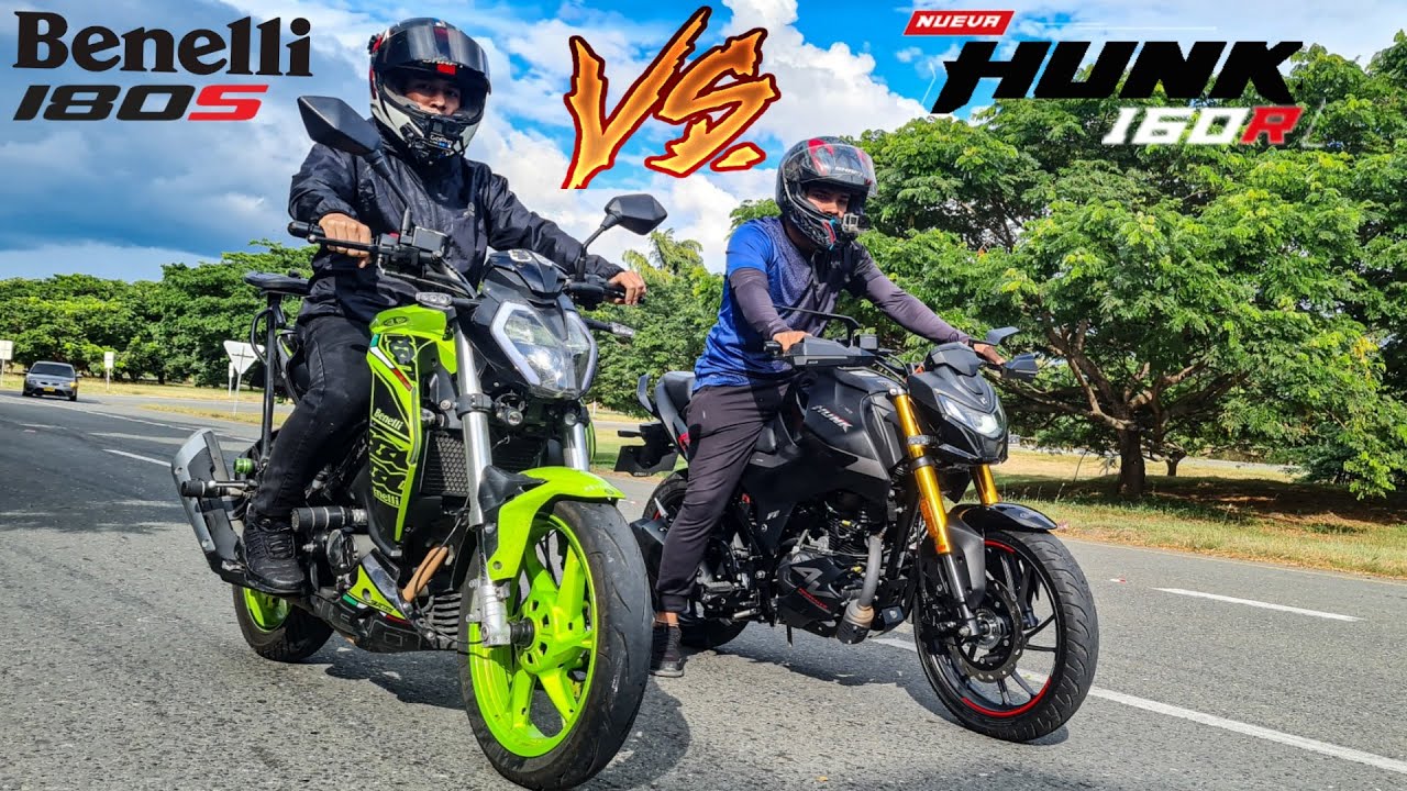 Hero Hunk 160R V4 VS Benelli 180s ¡BATALLA ÉPICA! DRAG RACE 🏍🚀