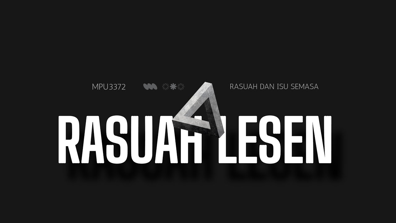 MPU3372 KIAR  | RASUAH DAN ISU SEMASA 