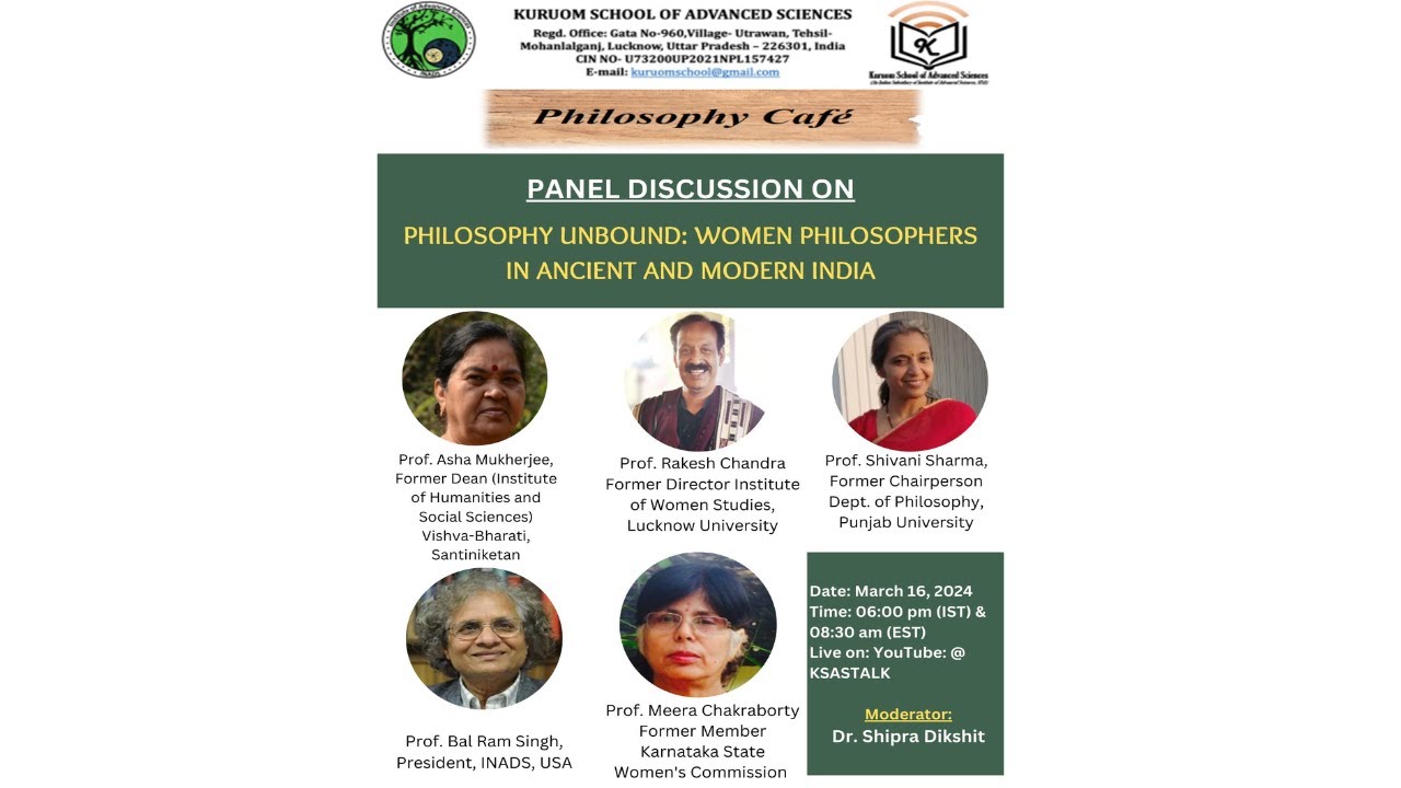 Philosophy Unbound: Women Philosophers in ancient and modern India
