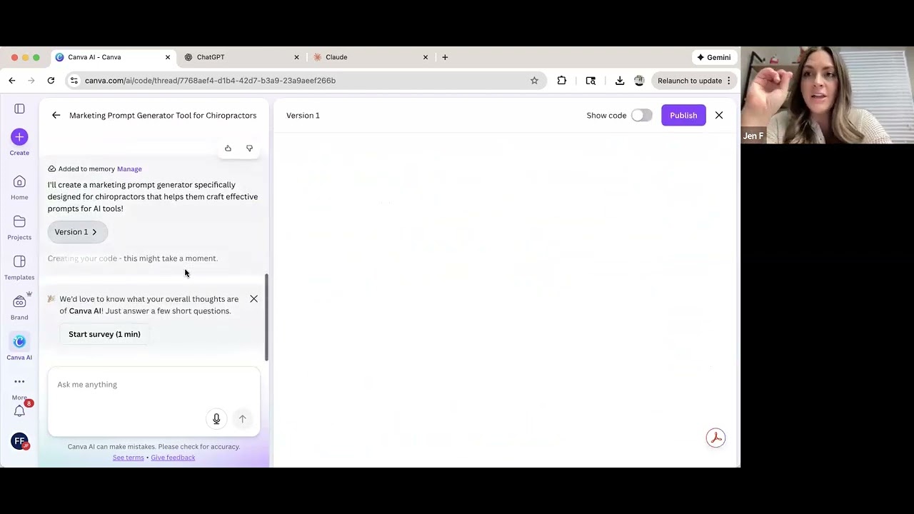 Build a Chiropractic Marketing Prompt Generator Using AI