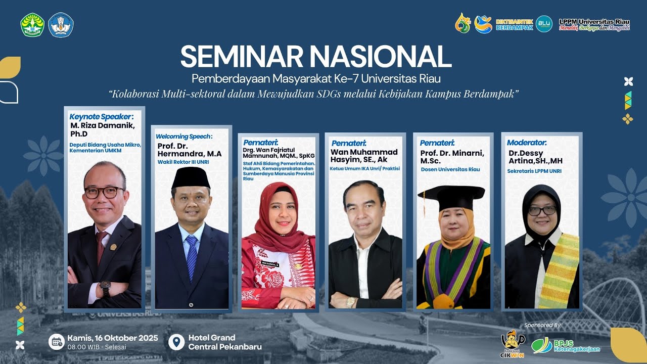 SEMINAR NASIONAL PEMBERDAYAAN MASYARAKAT KE-7 UNRI