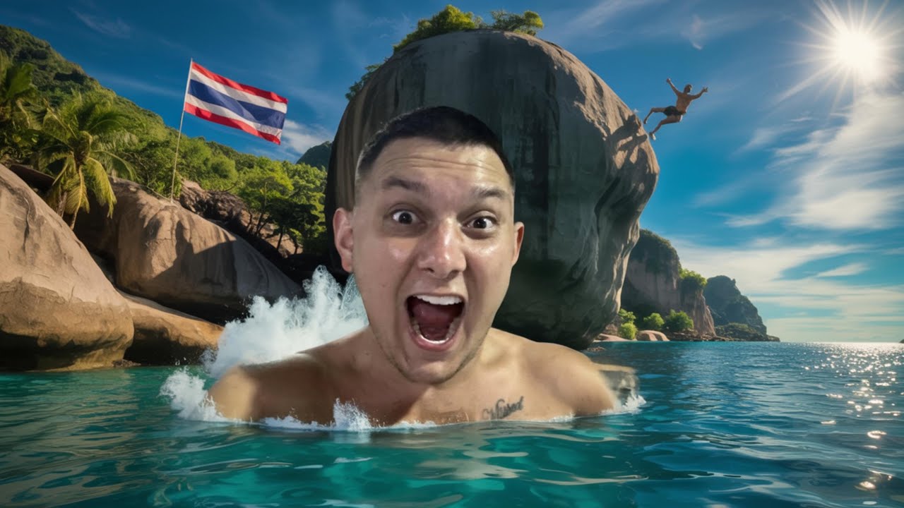 Jumping Off GIANT Rocks in KOH TAO🏝️ (Thailand DAY 9)🇹🇭