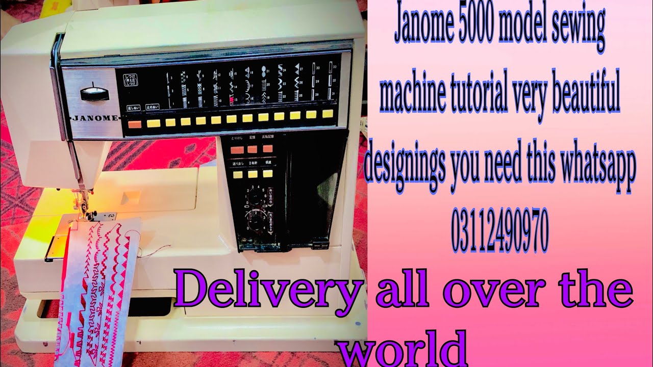 Janome model 5002 sewing machine tutorial 03112490970