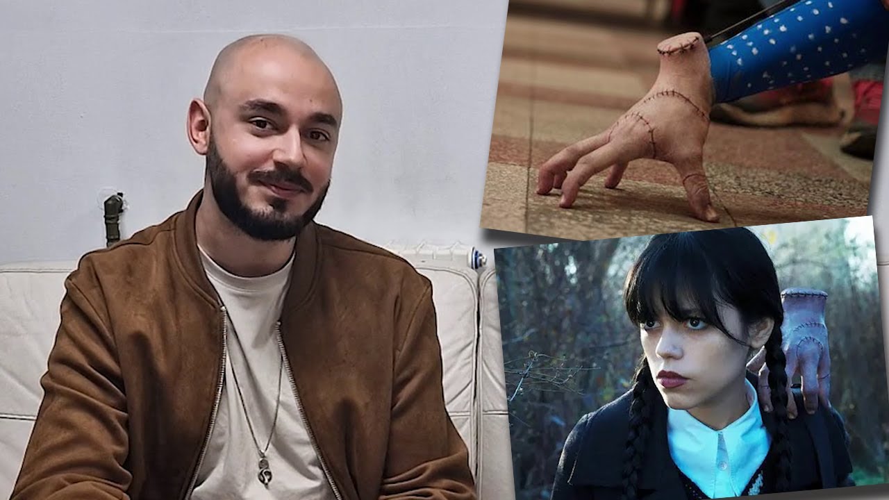 Victor Dorobanțu, Thing din ”Wednesday”, dezvăluiri din culise. Ce făcea Jenna Ortega în pauze