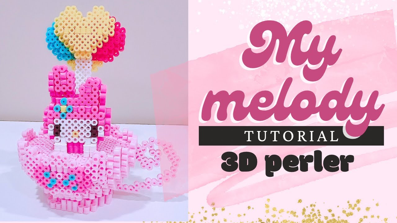 myMelody pinky cup 3Dperler Tutorial