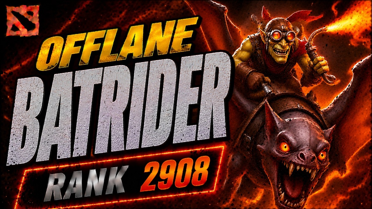 Offlane Batrider - Immortal Rank 2908 - Dota2 7.41