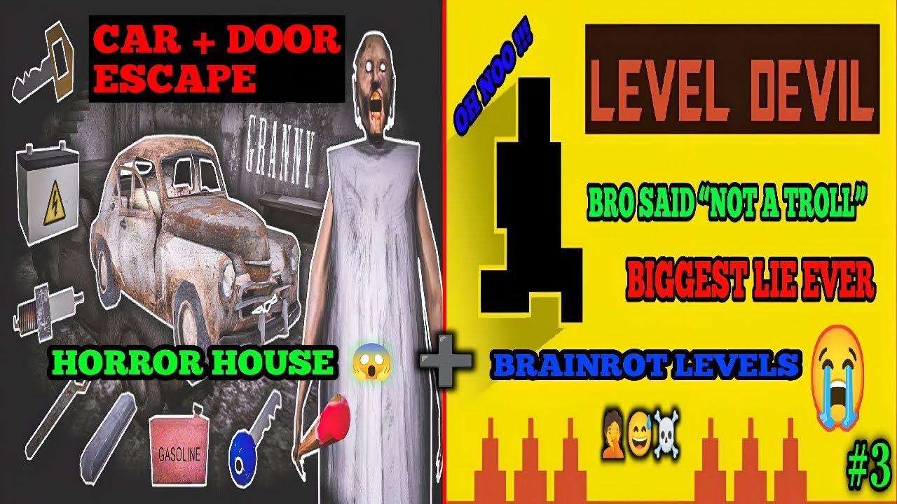 IS SHE REALLY A GRANNY? 😳 | HORROR  ➕ BRAINROT 😭 #shortsfeed #granny #horror #verticallive #kryzon