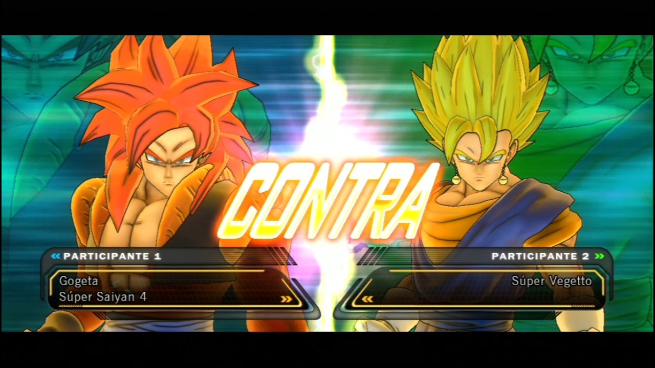 (ЗАПРОС) Dragon Ball Z Ultimate Tenkaichi: Гогета (Супер Сайян 4) против Вегетто (Супер Сайян).