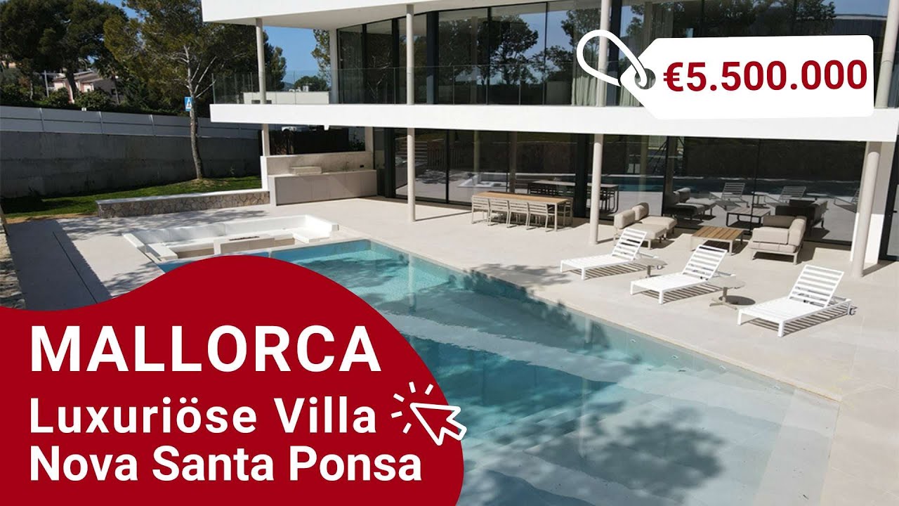 Exklusive Luxusvilla  in Nova Santa Ponsa  | &euro;5 500 000 Villa kaufen auf #Mallorca #housetour